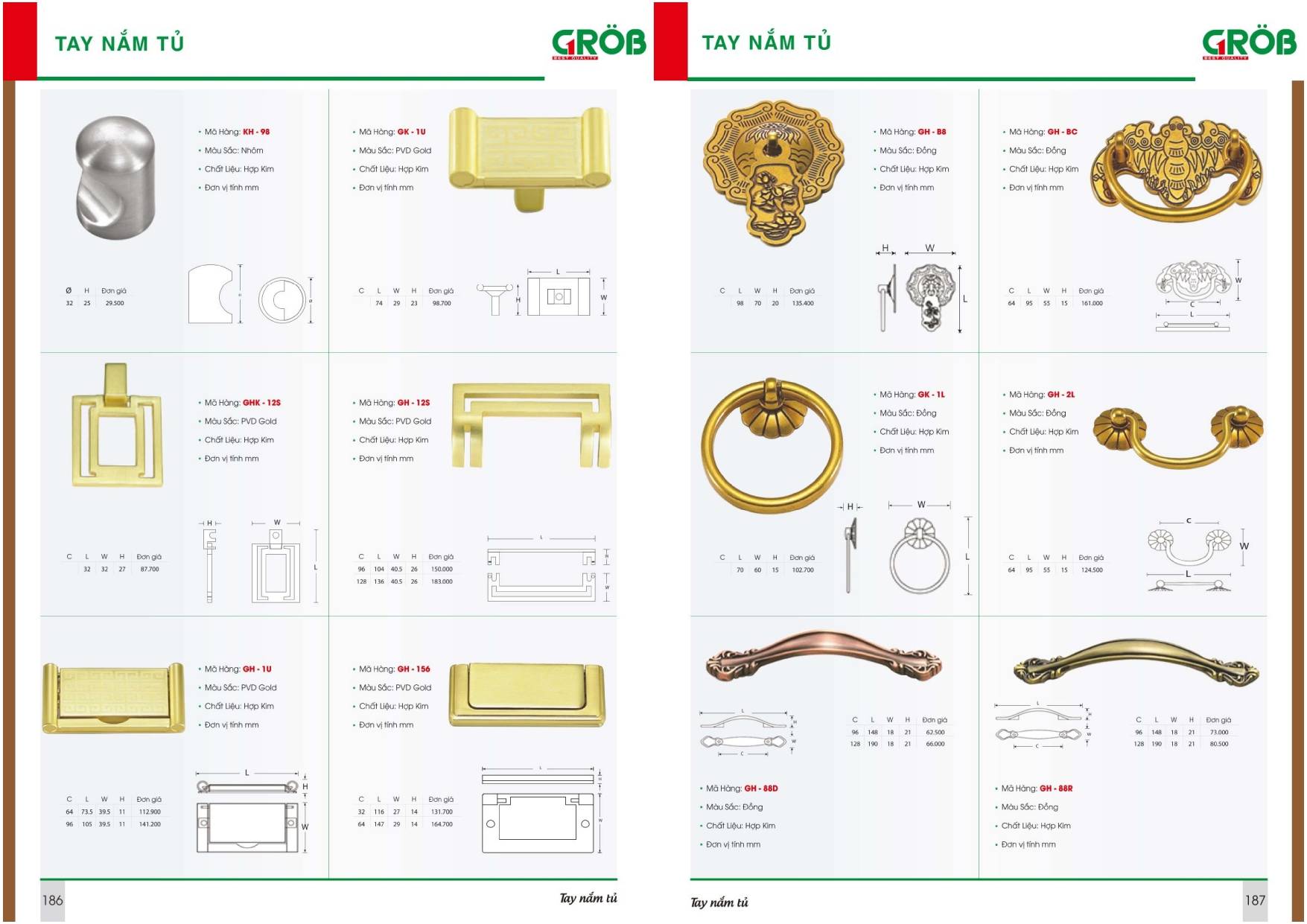 Thiết bị nhà bếp GROB Catalogue và Bảng giá mới nhất /Page 93